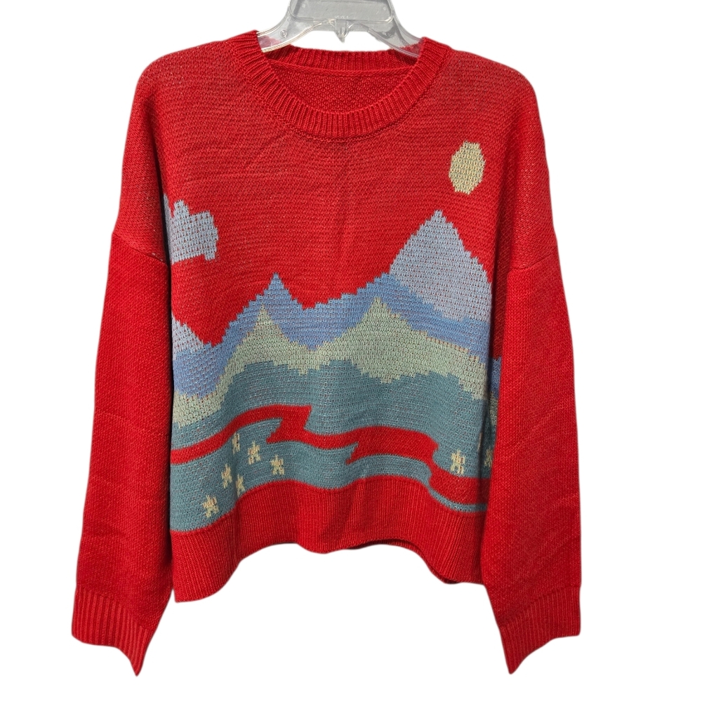 Unique Mountain Scenic Soft Sweater